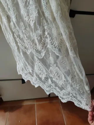 Vestido de encaje blanco
