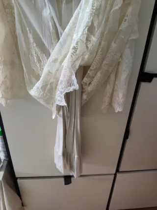 Vestido de encaje blanco