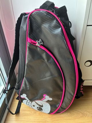 Paletero Grande Just Ten Negro y Rosa