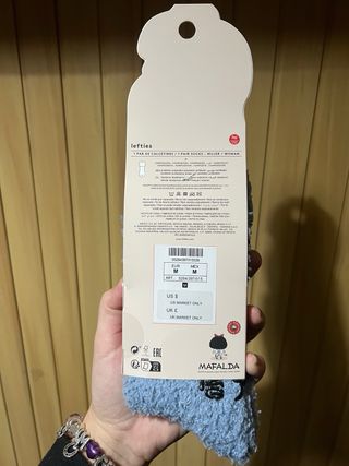 Calcetines Mafalda Talla Única Azul