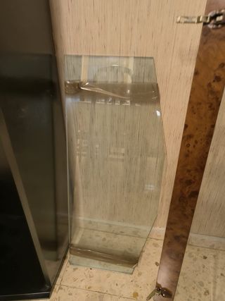 Vitrina Vintage Raíz Madera y Cristal