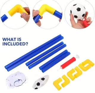 Mini portería infantil con balón y bomba