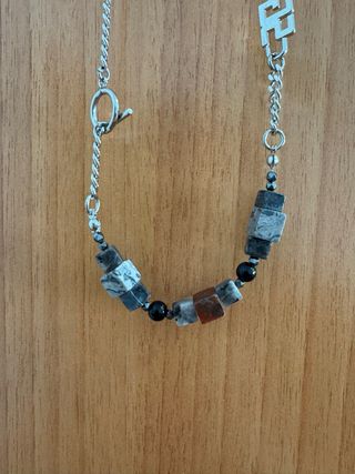 Collar Sprayground cadena plata con piedras