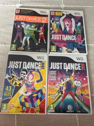 Pacchetto 4 giochi Just Dance Wii: 2, 4, 2016, 2018