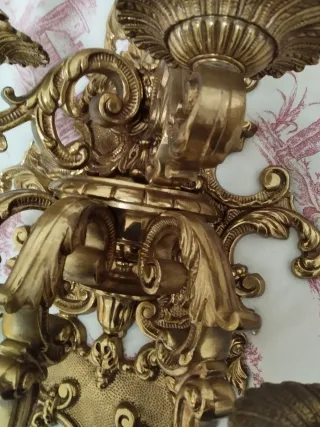 Aplique de bronce antiguo