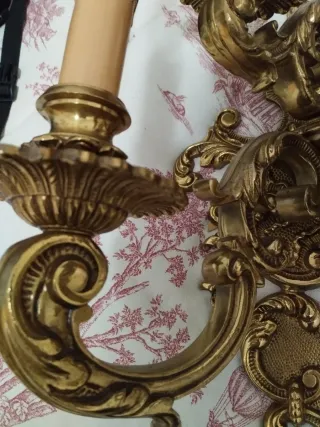 Aplique de bronce antiguo