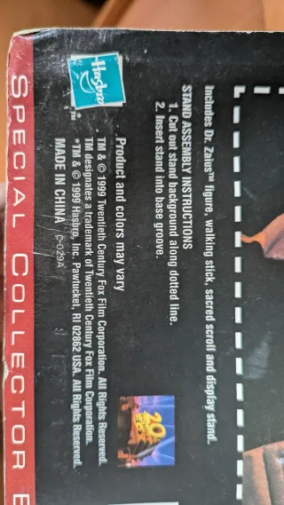 Figura Dr. Zaius Hasbro Planeta de los Simios 1999