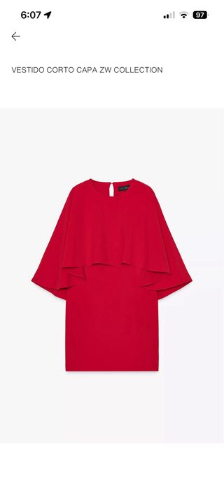 Vestido Zara Rojo nuevo con etiqueta