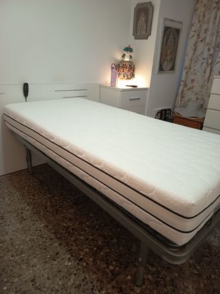 Cama eléctrica articulada con colchón 90x190