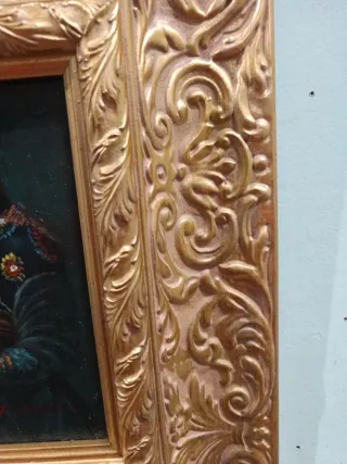 Dipinto olio su tavolo 35x30