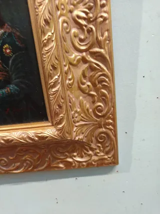 Dipinto olio su tavolo 35x30