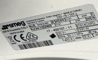 LAVADORA SMEG DE 8 KILOS A+++