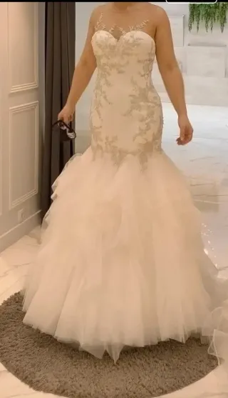 Vestido de Novia Blanco corte Sirena