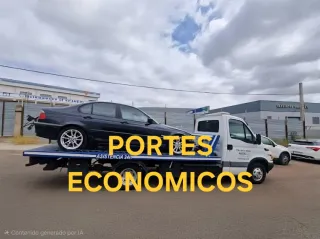 Se hacen portes de coches Grua
