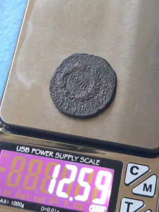 As di Tiberio TURIASO - Moneta antica in bronzo