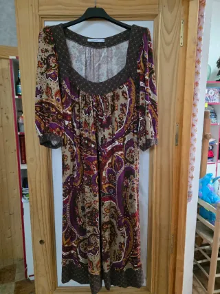 Vestido Talla 44 Mangas 3/4 Estampado