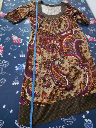 Vestido Talla 44 Mangas 3/4 Estampado