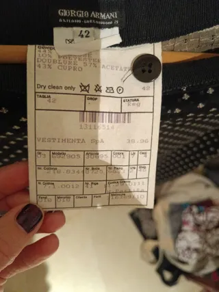 Pantalón estampado negro y blanco