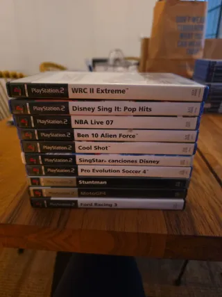 🇪🇸Lote 10 juegos PS2: WRC II, Disney, NBA, Ben 1