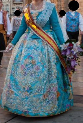 Traje Fallera + Manga larga T.40