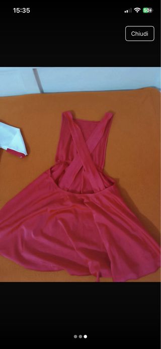 Abito danza bambina rosso