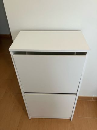 Zapatero blanco 2 baldas