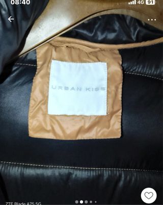 Piumino donna beige e nero