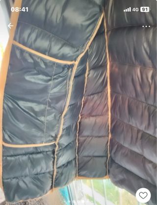 Piumino donna beige e nero