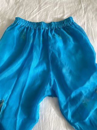 Disfraz árabe azul y dorado