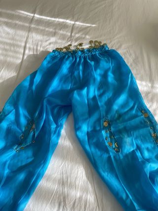 Disfraz árabe azul y dorado