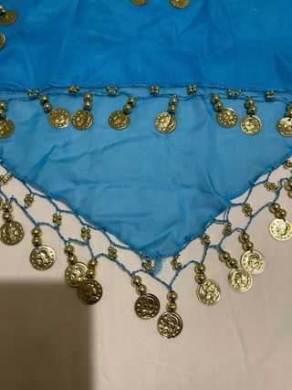 Disfraz árabe azul y dorado