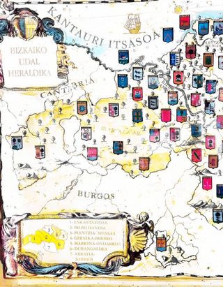 Cuadro Escudo Bizkaia Udal Heraldika