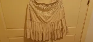 Falda Boho Beige Talla Única
