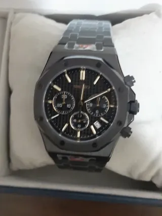 Orologio mod Cronografo in Acciaio Nero S-mod