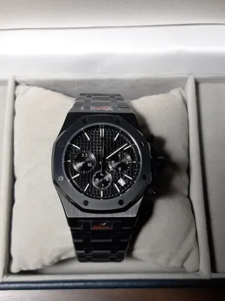 Orologio mod Cronografo in Acciaio Nero S-mod