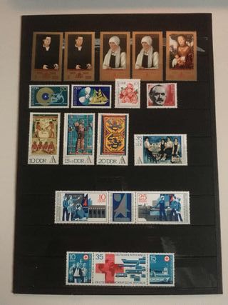 Sellos nuevos de la R D Alemana.