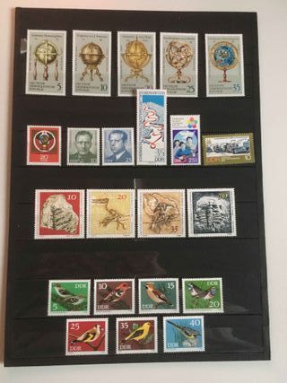 Sellos nuevos de la R D Alemana.