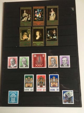 Sellos nuevos de la R D Alemana.