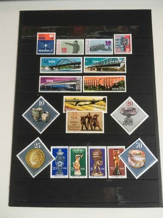 Sellos nuevos de la R D Alemana.