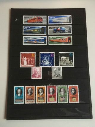 Sellos nuevos de la R D Alemana.