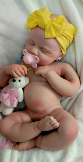Bebé Reborn Silicona 47cm tamaño real