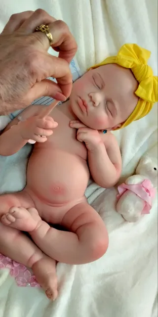 Bebé Reborn Silicona 47cm tamaño real