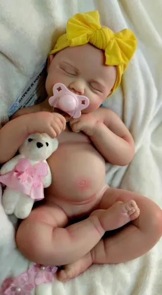Bebé Reborn Silicona 47cm tamaño real