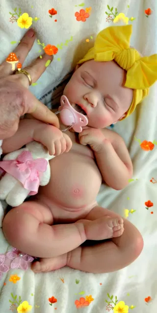 Bebé Reborn Silicona 47cm tamaño real
