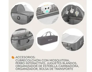 lionelo Sven Plus Cuna de Viaje para bebés 0-36M