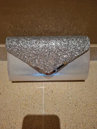 Bolso de fiesta plateado