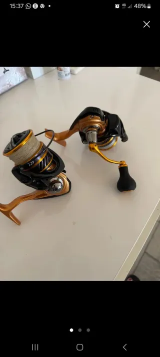 Carretes Daiwa 3000 llevan hilo trenzado