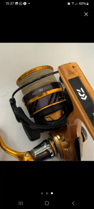 Carretes Daiwa 3000 llevan hilo trenzado