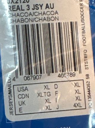 Camiseta Real Madrid Adidas Talla XL Adidas