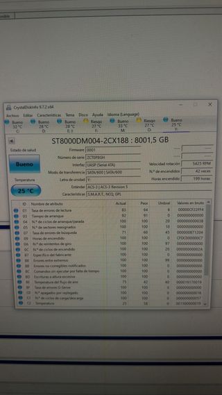 Discos Duros internos 8TB x6 Seagate Barracuda